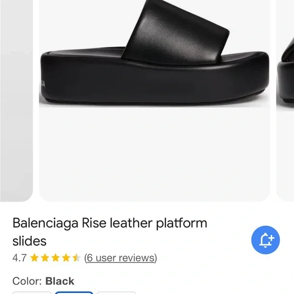BALENCIAGA- Rise Platform Slides